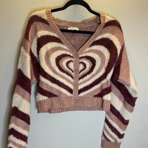 Pacsun heart sweater
